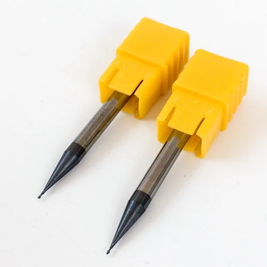 55HRC Mirco CNC Solid Carbide End Mill 2 Flute 0.6mm Milling Cutter